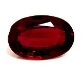 0.56 ct Oval Red Natural Ruby
