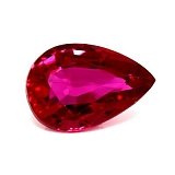 0.48 ct Pear Red Natural Ruby