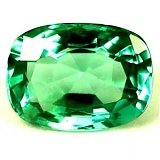 0.60 ct Cushion Green Natural Emerald