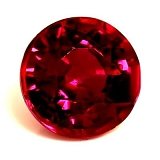 0.69 ct Round Red Natural Ruby