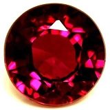 0.79 ct Round Red Natural Ruby