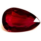 2.01 ct Pear Red Natural Ruby