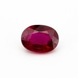 0.75 ct Oval Red Natural Ruby