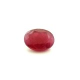 2.87 ct Oval Red Natural Ruby