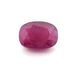 3.68 ct Cushion Red Natural Ruby