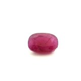 3.81 ct Cushion Red Natural Ruby