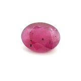 2.57 ct Oval Red Natural Ruby