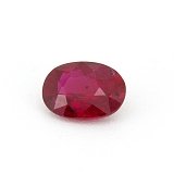 0.66 ct Oval Red Natural Ruby
