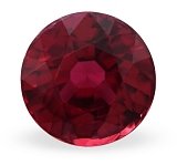 1.64 ct Round Red Natural Ruby