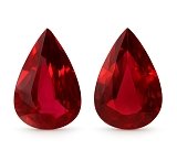 2.62 ct Pear Red Natural Ruby