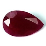 2.49 ct Pear Red Natural Ruby