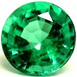 1.06 ct Round Green Natural Emerald