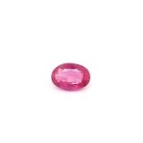 0.75 ct Oval Red Natural Ruby