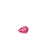 0.44 ct Pear Red Natural Ruby