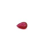 0.45 ct Pear Red Natural Ruby
