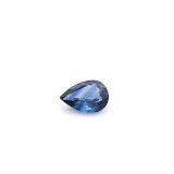 0.79 ct Pear Blue Natural Sapphire