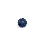 0.66 ct Round Blue Natural Sapphire