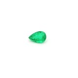0.37 ct Pear Green Natural Emerald