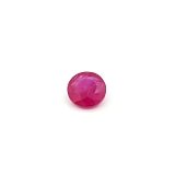 0.86 ct Round Red Natural Ruby