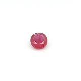 0.75 ct Round Red Natural Ruby