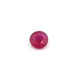 0.92 ct Round Red Natural Ruby