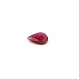 0.45 ct Pear Red Natural Ruby
