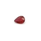 0.91 ct Pear Red Natural Ruby