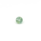 0.43 ct Round Green Natural Sapphire