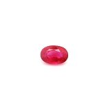 0.74 ct Oval Red Natural Ruby