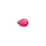 0.60 ct Pear Red Natural Ruby