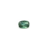 0.65 ct Cushion Green Natural Sapphire