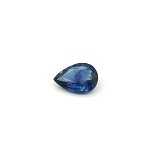 0.84 ct Pear Blue Natural Sapphire