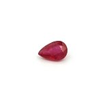 0.87 ct Pear Red Natural Ruby