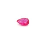 0.80 ct Pear Red Natural Ruby