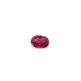 0.55 ct Oval Red Natural Ruby