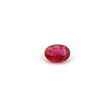 0.59 ct Oval Red Natural Ruby