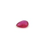 0.66 ct Pear Red Natural Ruby