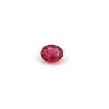 0.57 ct Oval Red Natural Ruby