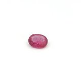 0.76 ct Oval Red Natural Ruby