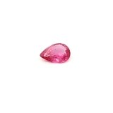 0.60 ct Pear Red Natural Ruby