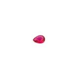 0.18 ct Pear Red Natural Ruby