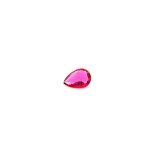 0.23 ct Pear Red Natural Ruby