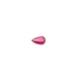 0.21 ct Pear Red Natural Ruby