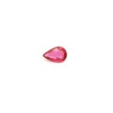 0.27 ct Pear Red Natural Ruby