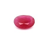 3.44 ct Oval Red Natural Ruby