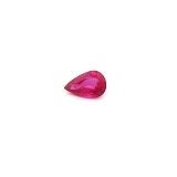 0.46 ct Pear Red Natural Ruby