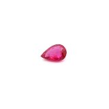 0.52 ct Pear Red Natural Ruby