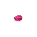 0.49 ct Pear Red Natural Ruby