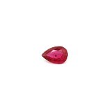 0.40 ct Pear Red Natural Ruby