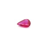 0.72 ct Pear Red Natural Ruby